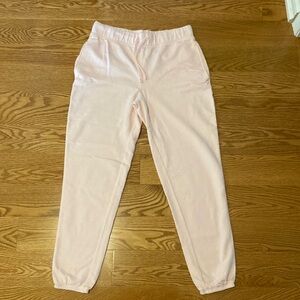 Baby pink sweat pants